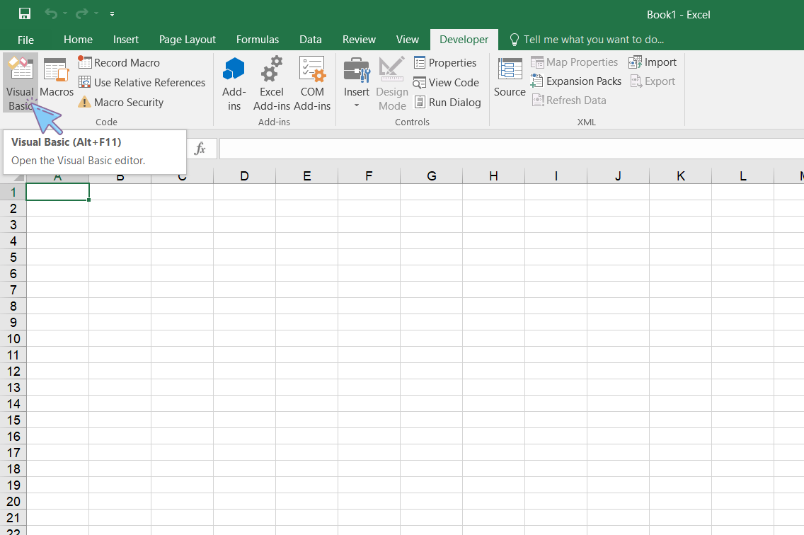 How To Open The Vba Editor Vbe In Excel And Access Alt F11