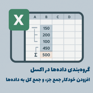 Read more about the article گروه بندی داده ها در اکسل | افزودن خودکار جمع جزء و جمع کل به داده ها