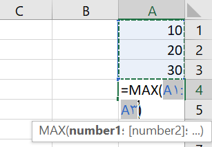 مثال تابع Max