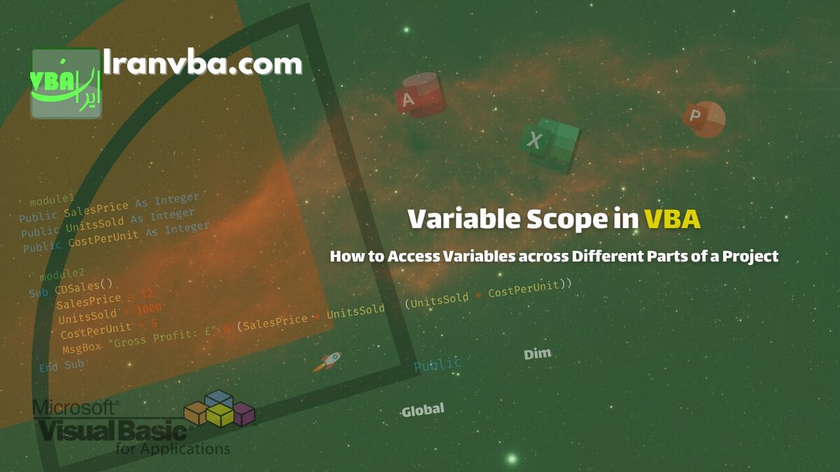 Read more about the article Variable Scope in VBA | How to Access Variables across Different Parts of a Project
