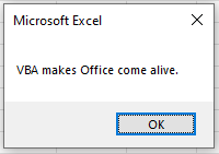 Running a MsgBox command from the Immediate Window in VBA