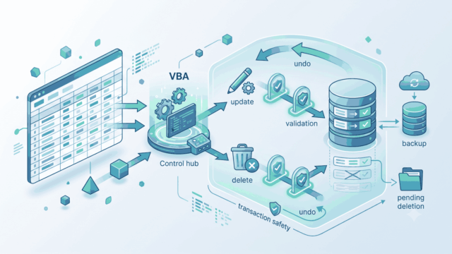 Excel VBA safely updating and deleting records in an Access database